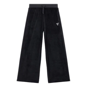Guess Kids Velvet Trousers Bottoms Pants Open Hem Jersey Jogging Sweatpants - Picture 1 of 2