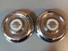 2 OLDS 54 55 Oldsmobile Dog Dish Hub Caps 1954 1955 Poverty wheel Covers Hubcaps
