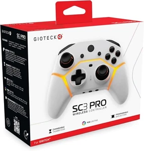 Gioteck SC3 Pro Nintendo Switch Wireless Controller - Weiß! UK LAGERWARE! SCHNELL! NEU - Bild 1 von 6