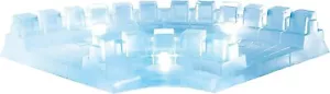 Department 56 Village Accessories Ice Castle Landscape Curved Road Lit Figurine - Picture 1 of 1