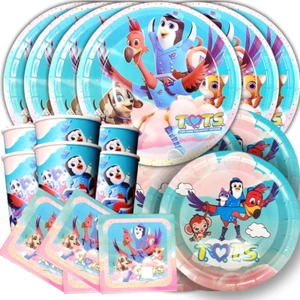 TOTS plate cup birthday party supplies favor centerpiece decoration event theme - Picture 1 of 32