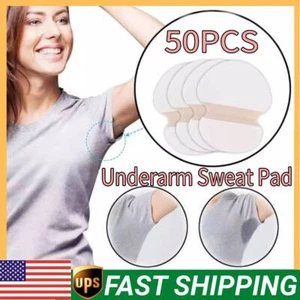 25Pair Disposable Sweat Pads Antiperspirant Underarm Armpit Guard Sheet Pads USA - Picture 1 of 10