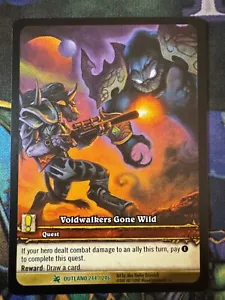 World of Warcraft TCG Outland Extended Art Voidwalkers Gone Wild - Picture 1 of 2