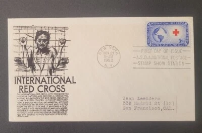 US FDC # 1016 International Red Cross 1952. - Image 1 of 4