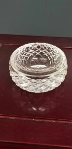 SIGNED WATERFORD GLASS ASHTRAY CUT GLASS CRYSTAL  - Picture 1 of 3