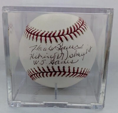 Hank Bauer Autographed Baseball With Great Inscription - Image 1 of 3