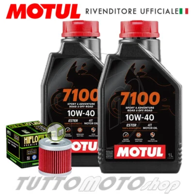 Tagliando SUZUKI AN Burgman 400 2007-2025 / Kit 2 Motul 7100 10w40 + Filtro olio - Immagine 1 di 4