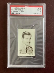 CLARK GABLE 1936 Facchino Film Star Card #19 PSA 9 (Highest) - Picture 1 of 2