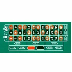 Deluxe Roulette Mat - Roulette Felt Mat 72" x 36" - Picture 1 of 2
