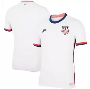 NUEVA CAMISETA DE PARTIDO DE FÚTBOL DE ESTADOS UNIDOS DEL EQUIPO NIKE 2020 $130 BLANCA CD8560-100 GRANDE - Imagen 1 de 6