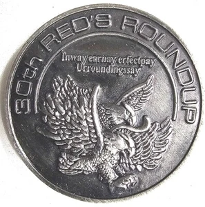 30th Red's Roundup In John Trust 1978-2007 Challenge Coin Token Collectible - Picture 1 of 2
