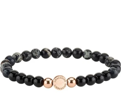LIEBESKIND BERLIN Armband Beads mit Logotag in Edelstahl IP Roségold LJ-0090-B17 - Bild 1 von 4