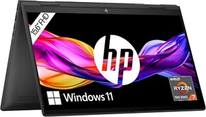 HP Envy x360 15" FHD Touch Ryzen 7 7730U 16GB 1TB SSD 2-in-1 Convertible 81M18EA - Bild 1 von 5