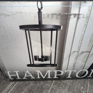 Hampton Bay Moreland 3-Light Oil-Rubbed Bronze Pendant (JQI9713A/1003308623) - Picture 1 of 2