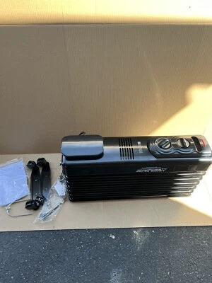 Utilitech Oil Filled Radiator Space Heater w/ Adjustable Thermostat Black - Image 1 of 4