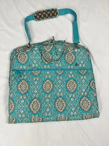 Vera Bradley hängende Kleiderreisetasche total türkisch blau türkis braun hellbraun Einheitsgröße - Bild 1 von 10
