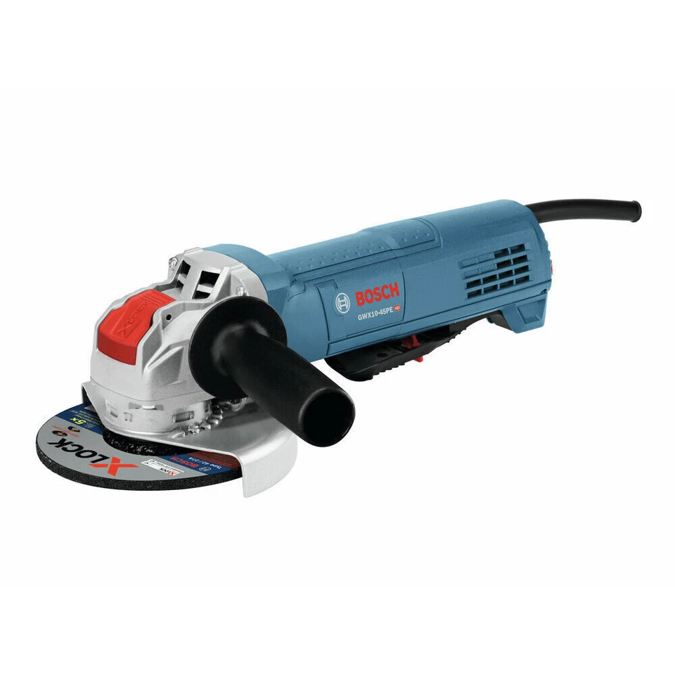 Bosch 4-1/2" X-LOCK Ergonomic Angle Grinder with Paddle Switch - Black/Blue (GWX10-45PE)