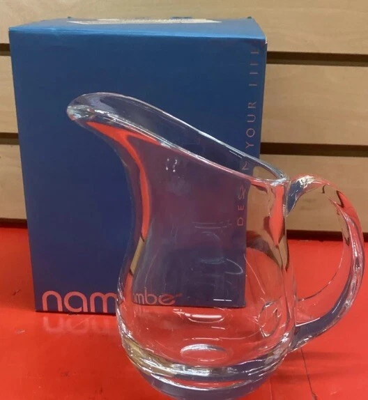 Jarro Nambe vidro transparente pequeno moderno 6” MT0956 NOVO na caixa - Imagem 1 de 3