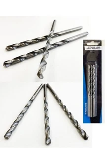 3 x LANGBOHRER SET Werkzeug 6 mm dick gerader Schaft HSS groß Spiral Metall Stahl - Bild 1 von 2