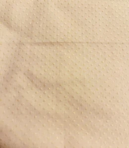 VTG Soft Pink Fuzzy Flocked White Dotted Swiss Cotton for Dolls Crafting BTHY - Picture 1 of 4