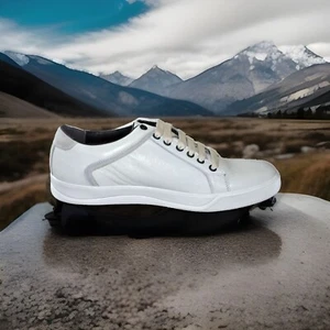 GBX Gutt Ecru Oxford Leather Fashion Sneaker Men's size 10 NIB - Picture 1 of 5