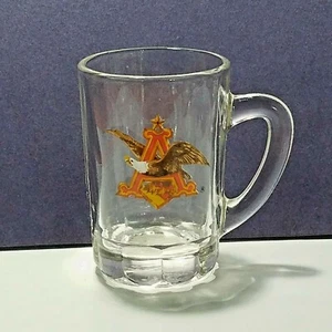 Taza de cerveza Anheuser Busch Budweiser mini catadora de bebé 2 7/8"" de alto 2 oz - Imagen 1 de 6