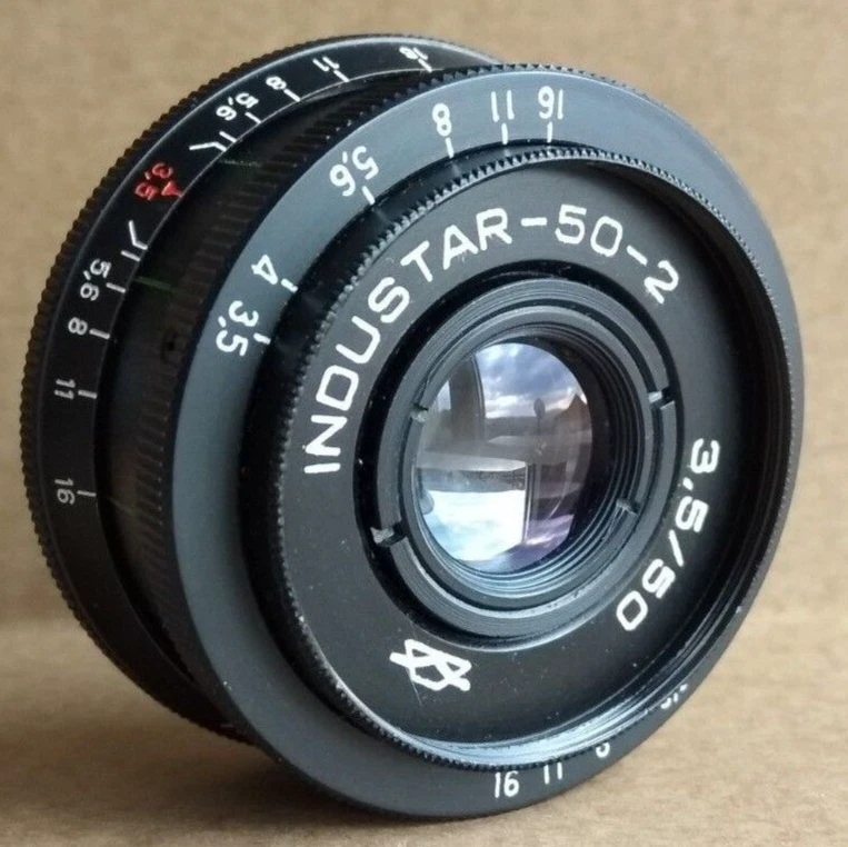 INDUSTAR 50-2 Blak Lens 3.5/5 M42 Soviet Ukraine  ZENIT CANON Nikon - Image 1 of 4