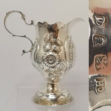 George II Jug repousse work Jug Hallmarked London 1774 P1026_36