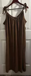 Old Navy Brown Cover Up For Swim Plus Size XXL with tie shoulders - Picture 1 of 4