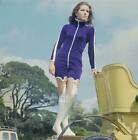 Diana Rigg Posed On A Vintage Car On Location During Filming O 1960s Old Photo