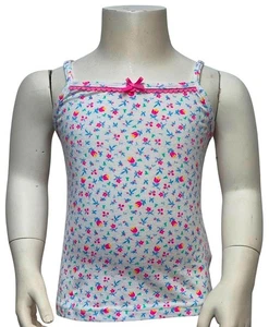 NEXT Baby Girls Lovely Strappy Sleeveless Floral White Vest Top 1.5-2 Years - Picture 1 of 2