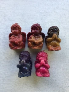 homemade Angel  candles new 4 1/2" x  2" Single Wick - Picture 1 of 3