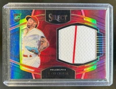 2022 Select Hans Crouse Horizontal Rookie Jumbo Swatch RC Jersey Tri-Color #9/99 - Image 1 of 2
