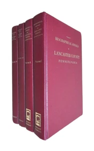 Biographical Annals of Lancaster County Pennsylvania 4 volumes HC 1987-1991 - Bild 1 von 8