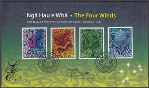 NEW ZEALAND L.E. FDC 2020 SIGNED NGA HAU E WHA - THE FOUR WINDS (ID:23/LEF76) - Picture 1 of 1