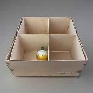 Lot VINTAGE LEER West Germany 4” Ornament Box mit zufälligen 2” Quecksilber Glas Glimmer - Bild 1 von 20