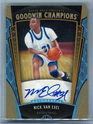 2015 Upper Deck Goodwin Champions Autographs Nick Van Exel #A-NV Auto Lakers - Image 1 of 2
