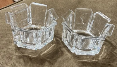 Vintage Pair Acrylic Lucite Clear The Regal Bowls Grainware  4” X 5.75” - Image 1 of 4