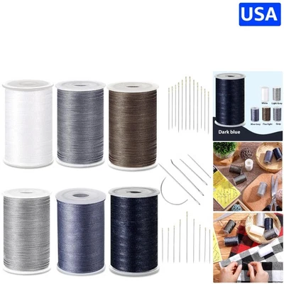 Nylon Waxed Thread and 26 Needle Set - Perfect for Travel & Crafting - Image 1 of 4