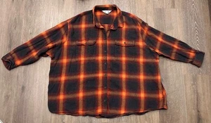 Old Navy Flanellhemd Damen 3X Taylor Swift Evermore kariert The Boyfriend orange - Bild 1 von 8