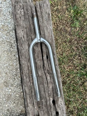 Horquilla BMX Lungi Old School cromada 20" rueda 1" roscada NOS de colección Foto 1 de 4