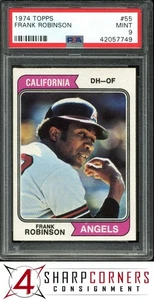 1974 Topps #55 Frank Robinson Angels Hof PSA 9 - Imagen 1 de 4