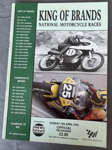 Programa Carrera 10 Abril 1994 Marcas Escotilla Moto Carreras King Of Brands A4 - Imagen 1 de 1