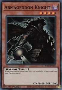Yugioh Armageddon Knight RA03-EN002 - - Súper raro - Imagen 1 de 1