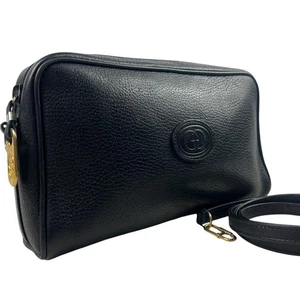 Raro Bolso de Hombro GUCCI 2Way Entrelazado GG Cuero Negro de Japón para Mujer - Imagen 1 de 13