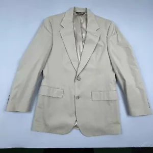 Cappotto sportivo Brooks Brothers BrookEase da uomo 37R marrone chiaro 2 bottoni made in USA - Foto 1 di 23