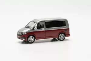 Herpa VW T6.1 California Ocean 2-farbig metallic rot/silber Sondermodell - Bild 1 von 4