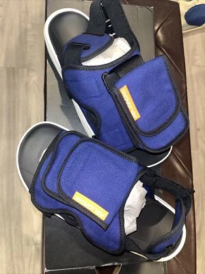 Nuevo Para hombres Nike CZ0791-400 Flight Air Jordan LS Slide Negro Talla 10 Negro Real Foto 1 de 4