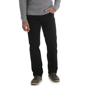 Rustler Wrangler Big Men Regular Fit Denim Jeans, Coal Black, Size 42X32 - Picture 1 of 5