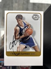 2001 Fleer Greats Of The Game Christian Laettner Certified Auto Duke Blue Devils